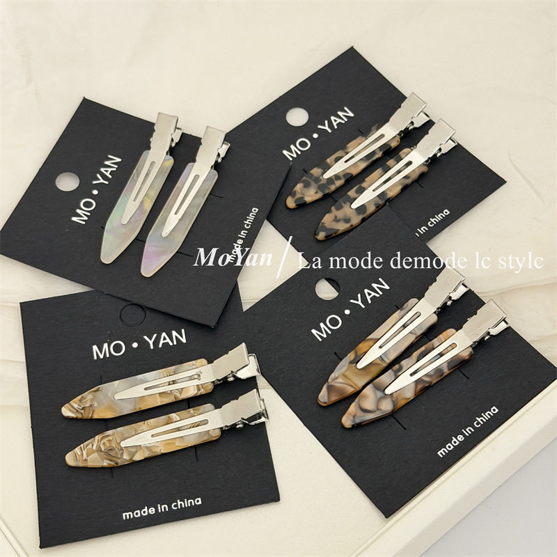 韩版水墨石纹无痕发夹美发化妆夹刘海夹对夹鸭嘴夹气质百搭碎发卡,饰品/流行首饰/时尚饰品新,民族风发饰,淘宝优惠券,粉丝福利购,淘宝优惠卷