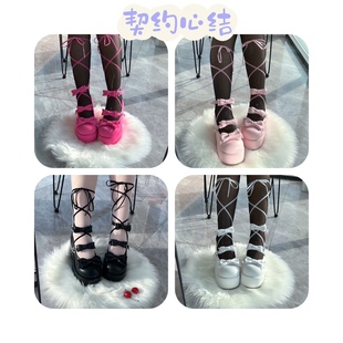 (现货)契约甜心原创Lolita鞋子高跟可爱厚底亚文化辣妹风