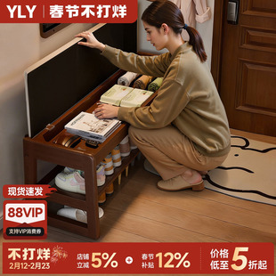 全实木换鞋凳翻盖储物家用进门口入户可坐一体鞋柜坐凳鞋架穿鞋凳