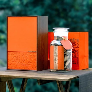 新会陈皮包装空礼盒大容量半斤装玻璃瓶密封罐手提礼品盒送伴手礼