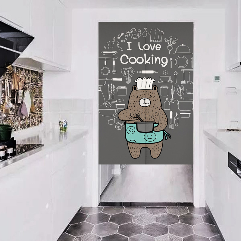 家用厨房个性餐厅饭店挂布门帘