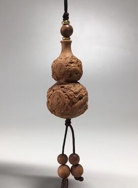 正宗印度迈索尔老山檀香挂件吊坠挂饰文玩葫芦手把件车挂香味醇厚