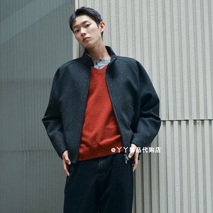韩国直邮代购Mind Bridge 26秋M1JP7172男士时尚百搭毛呢夹克