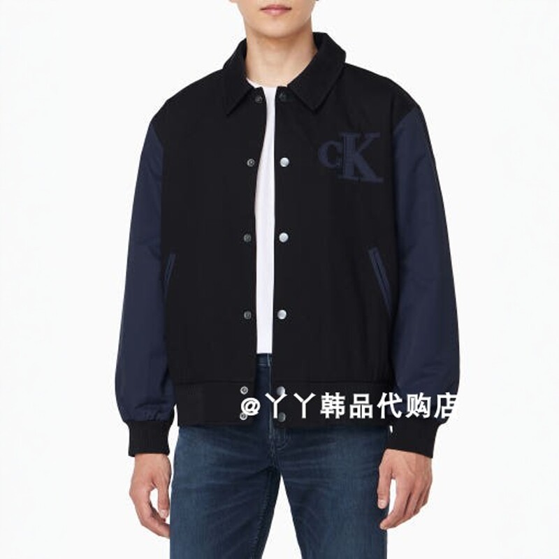 CK JEANS 韩国正品直邮代购25秋4RD400G男士时尚翻领百搭休闲夹克