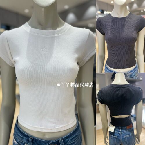 CK韩国代购女士时尚短袖休闲T恤