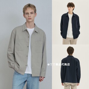 Bridge Mind 26春M1WS2101男士 时尚 韩国正品 外套型衬衫 直邮代购