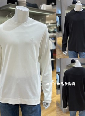 CK JEANS韩国正品直邮代购25早秋4LD202G男士时尚纯色长袖休闲T恤