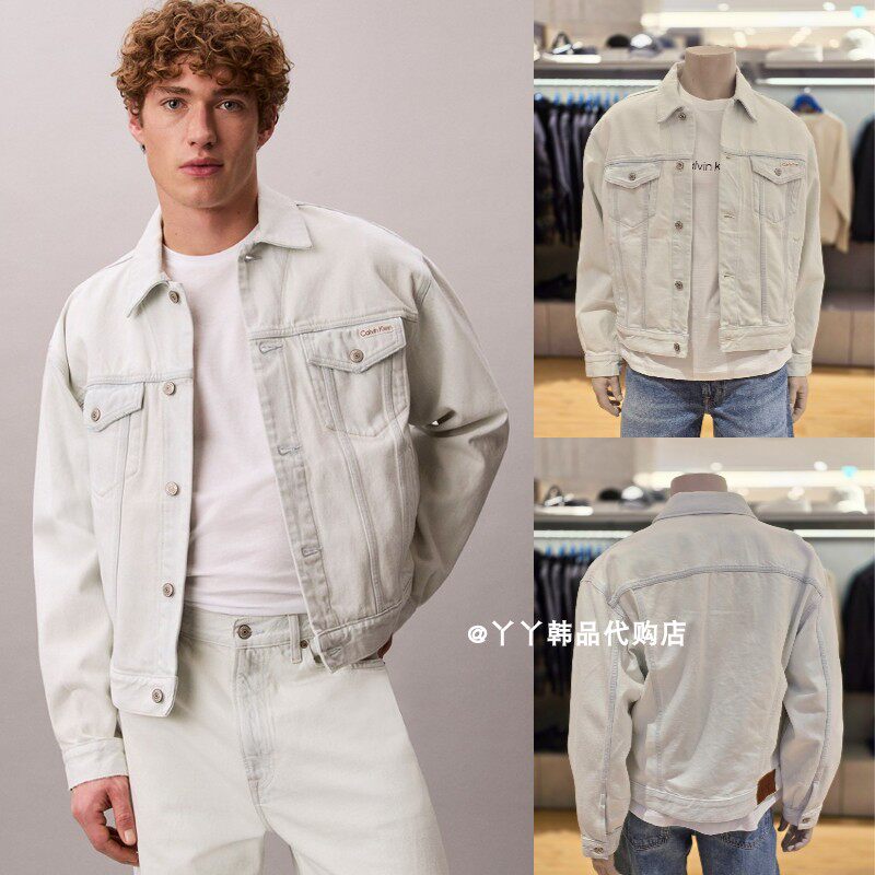 CK JEANS 韩国正品直邮代购26春4RF722G男士时尚百搭牛仔休闲夹克
