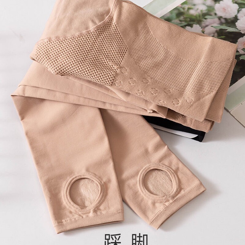 薄绒连裤袜踩脚超自然隐形防勾丝高腰提臀光腿神器肤色女图片