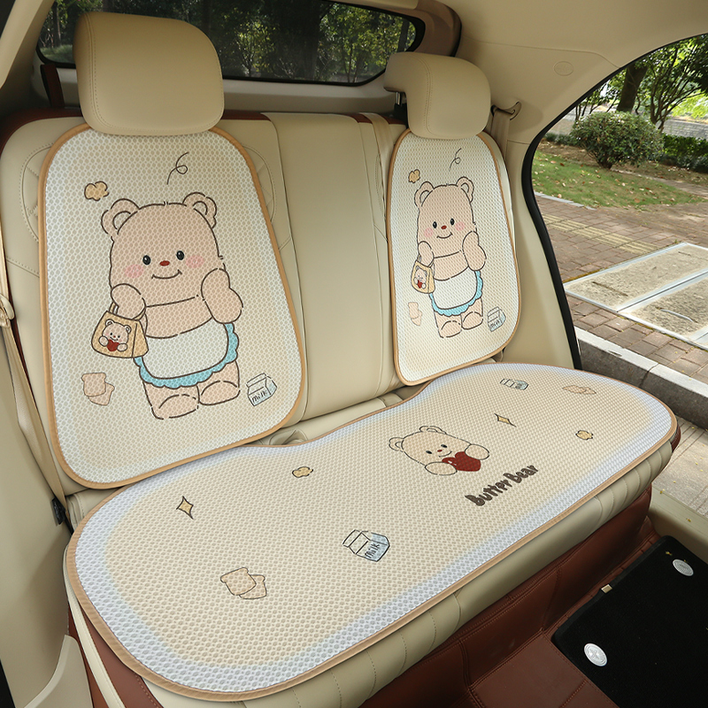 2025款汽车坐垫四季通用高级感女神可爱座椅后排单片半包座套座垫