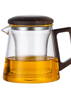 加厚玻璃茶水分离泡茶杯
