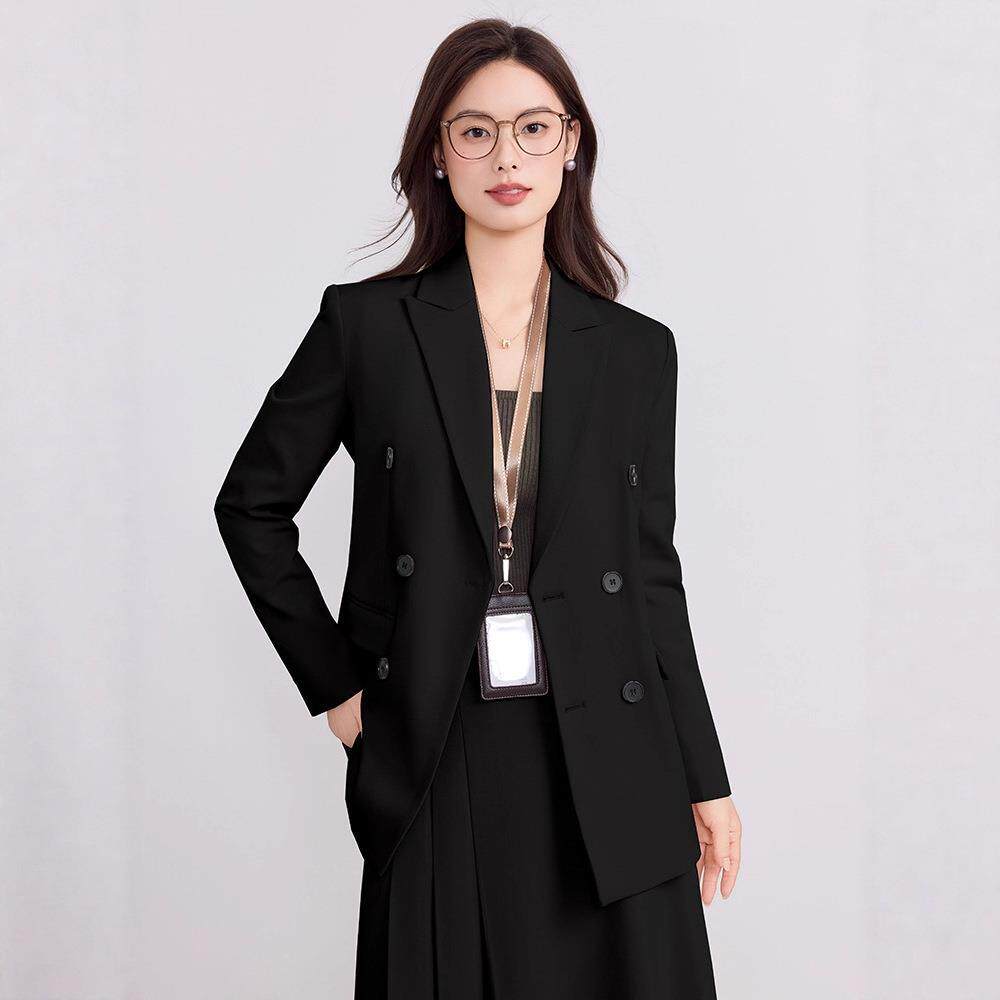 西装新款职场小个子女士正装高级职业感西服套装秋冬面试外套