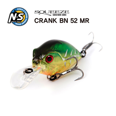 NS摇滚小胖子CRANK路亚硬饵5.2厘米9克潜深1.5-2米低音响珠假饵
