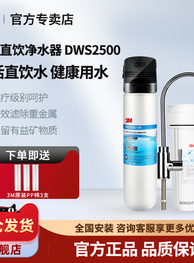 美国3M净水器家用直饮DWS2500-CN厨房净水机水龙头自来水过滤器