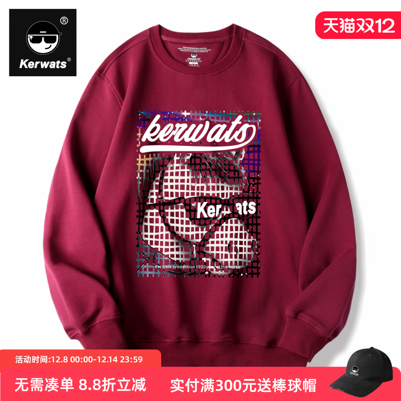 春秋冬男女情侣纯棉潮牌圆领卫衣