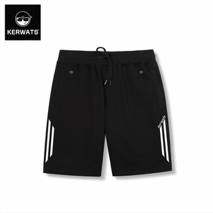 运动休闲五分卫裤 夏季 男潮胖子加肥加大宽松直筒短裤 KERWATS短裤