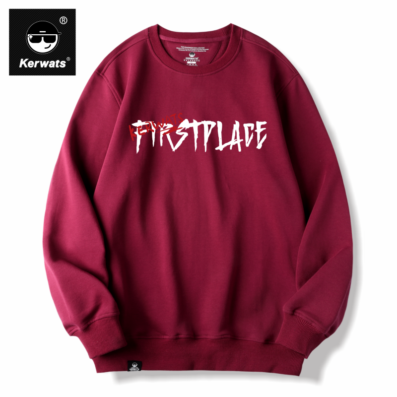 春秋冬男女情侣纯棉潮牌圆领卫衣