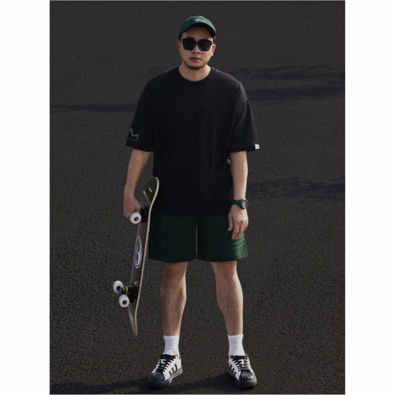 KERWATS品牌大码男装袖口M字印花潮胖加大号纯棉落肩圆领短袖T恤,男装,大码上装,淘宝优惠券,粉丝福利购,淘宝优惠卷