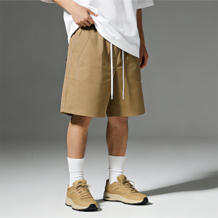 潮胖子宽松梭织短裤 KERWATS可维特斯品牌大码 直筒五分裤 夏季 男装
