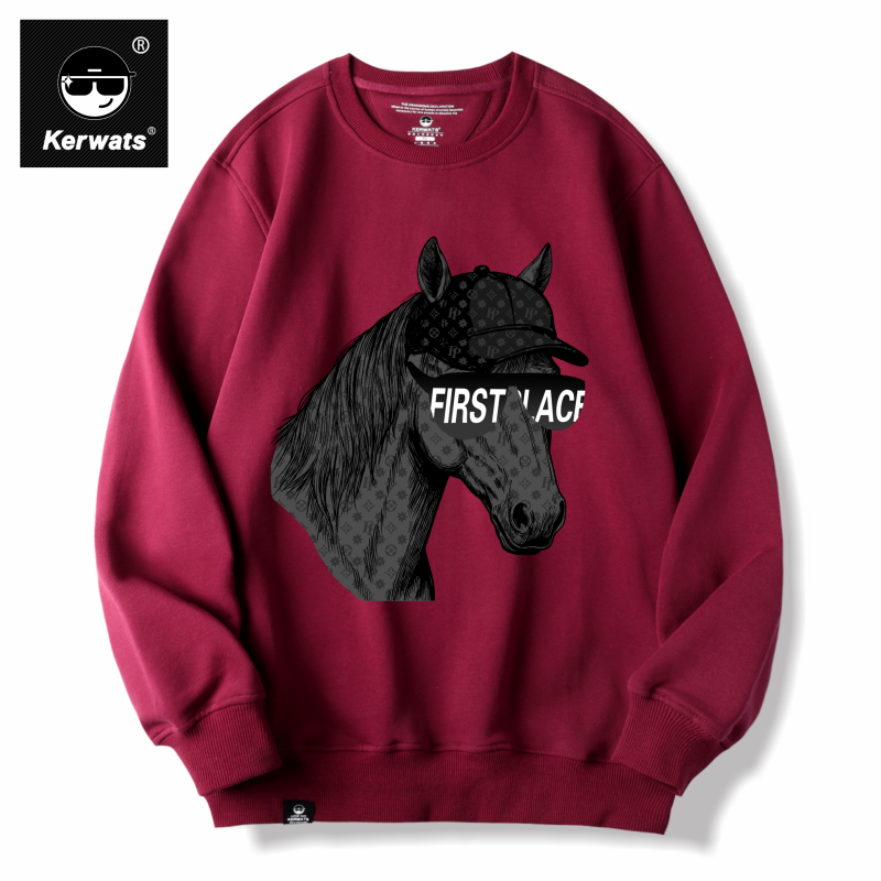 春秋冬男女情侣纯棉潮牌圆领卫衣