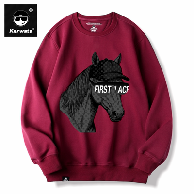 春秋冬男女情侣纯棉潮牌圆领卫衣