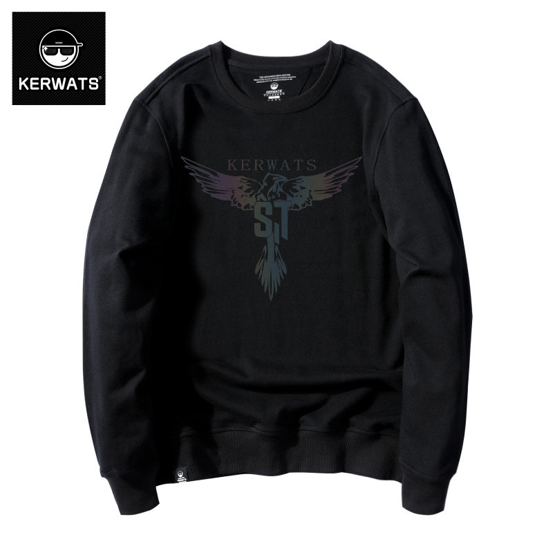 纯棉冬款男潮码斤打底衫子秋卫衣