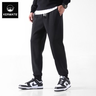 重磅休闲锥形裤 KERWATS秋季 大码 抗皱打机棉宽松束脚运动裤 男 新款