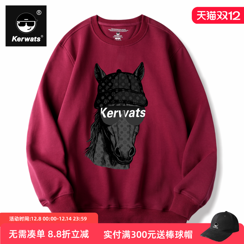 春秋冬男女情侣纯棉潮牌圆领卫衣