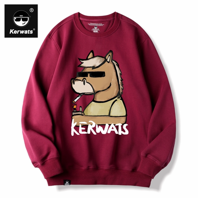 春秋冬男女情侣纯棉潮牌圆领卫衣