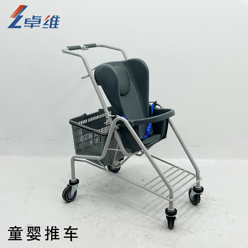 卓维超市购物车儿童手推车 婴幼儿手推车 多层童趣车婴儿车
