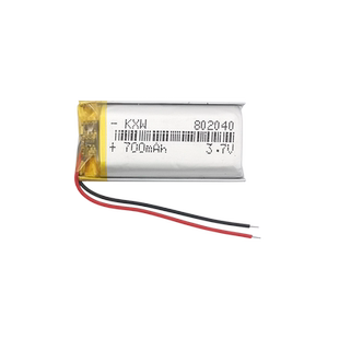 802040聚合物锂电池芯3.7V可充电通用大容量行车记录仪内置小体积
