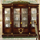 饰柜酒柜 酒柜实木轻奢意大利雕花手绘装 法式 酒柜奢华四门玻璃欧式