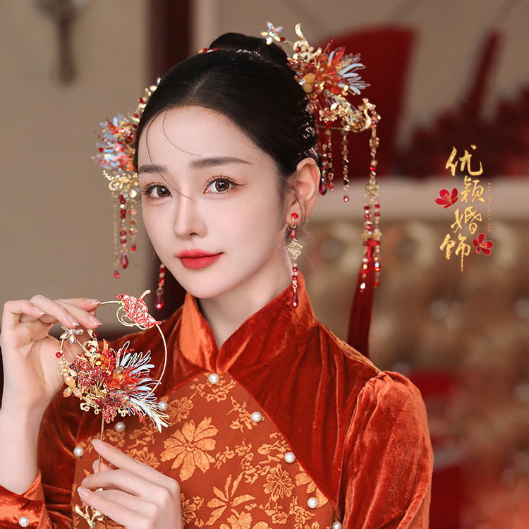 中式婚礼红色复古大气古装