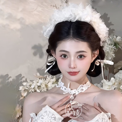 优颖新娘饰品皇冠高端大气复古气质摄影样片婚纱礼服发饰2025新款
