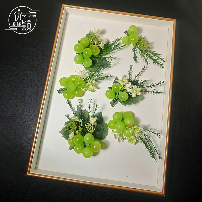 青提夏日葡萄发夹森系头饰少女写真度假配饰新娘造型拍照发饰,饰品/流行首饰/时尚饰品新,发饰,淘宝优惠券,粉丝福利购,淘宝优惠卷