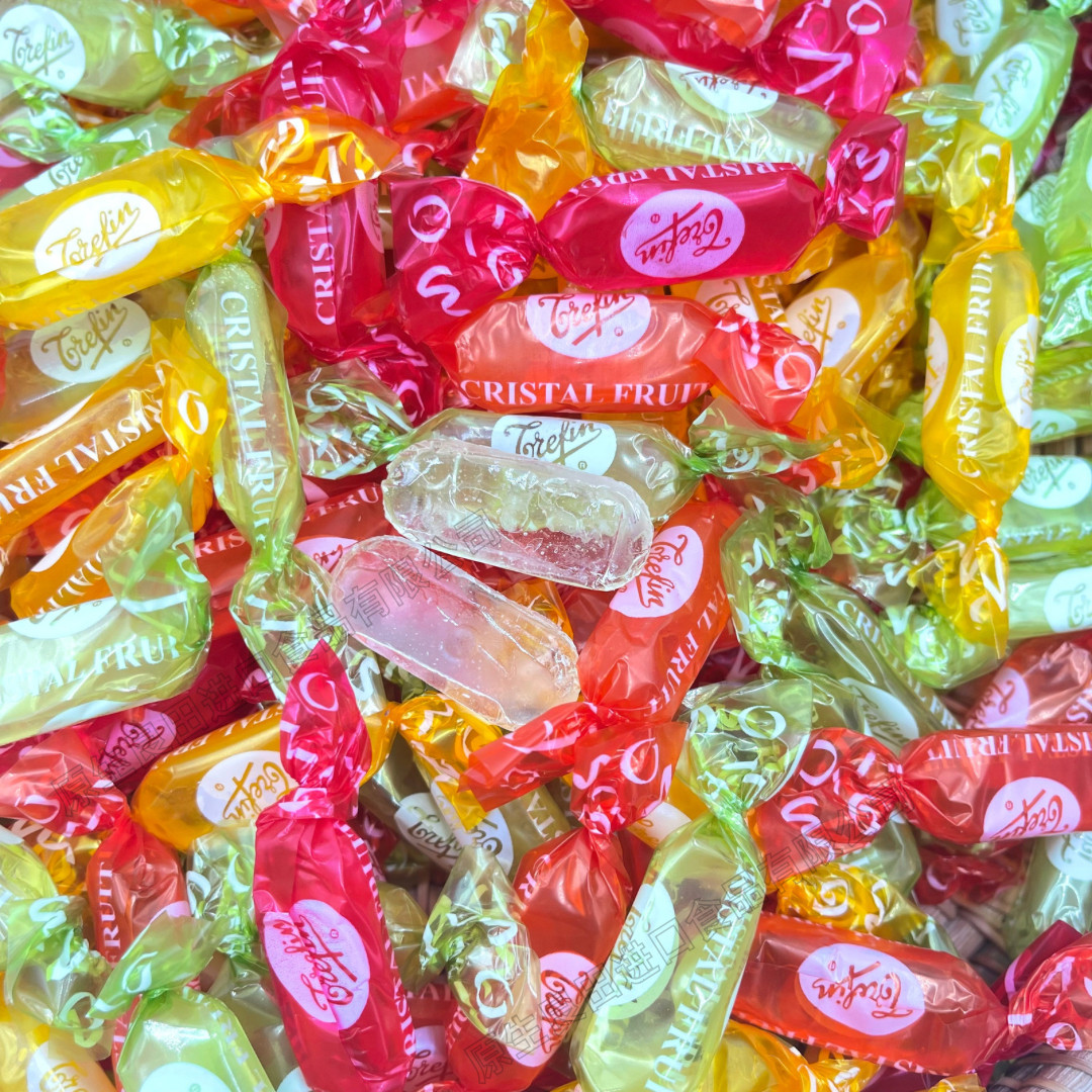 新品比利时混合水果糖水晶糖进口水果硬糖散装水果味婚庆过节