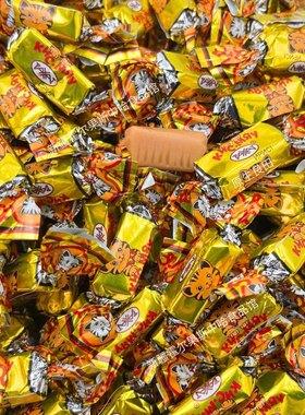 哈萨克斯坦进口糖果小老虎太妃焦糖1000克喜糖零食