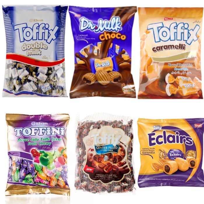 土耳其进口ELVAN TOFFIX太妃糖双重牛奶炼乳焦糖味喜糖软糖