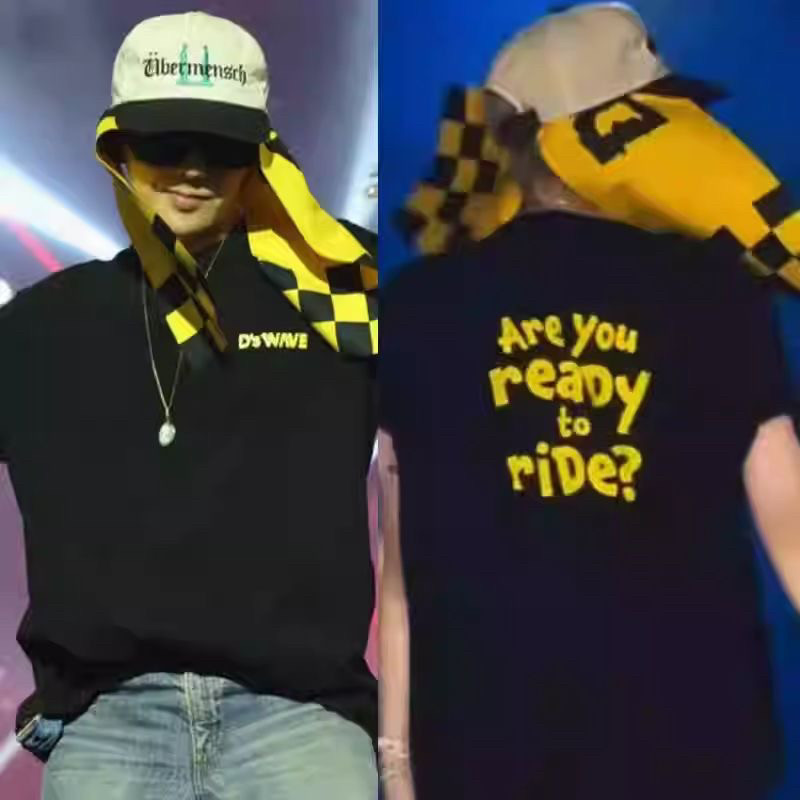 权志龙GD同款姜大声演唱会应援周边男女情侣衫纯棉短袖T恤上衣服