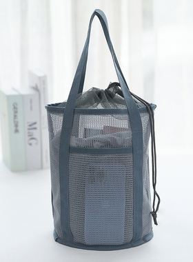 出差旅行大容量男女士游泳健身沥水户外沙滩洗漱包收纳袋网眼网兜