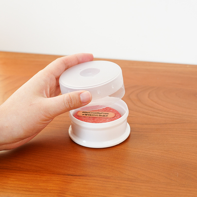 圆形精油手工香皂盒洗脸旅行出差洗发皂盒海绵带盖便携旅行肥皂盒