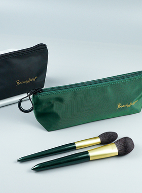 便携化妆包化妆刷收纳包大容量内胆口红气垫补妆手拿笔袋随身小号