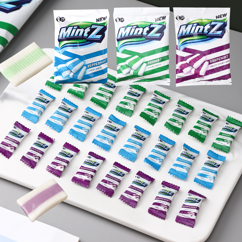 mintz薄荷软糖明茨薄荷糖糖果印尼口气清新儿童生日礼物进口零食