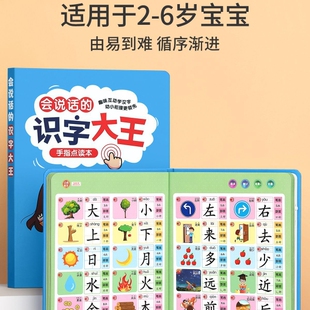 儿童识字大王300字点读机认字卡片早教发声书幼儿园小孩有声神器