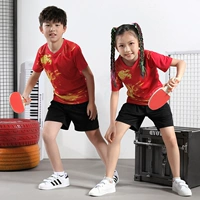 Детская форма для настольного тенниса для тренировок, быстросохнущий спортивный костюм для мальчиков для бадминтона