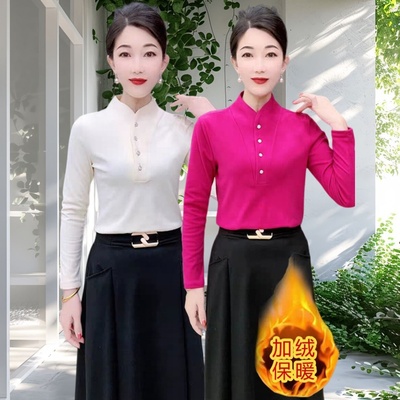 半高领打底衫女秋冬季保暖小衫