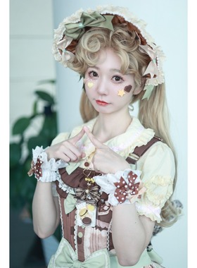 【垂耳汪】原创Lolita手作doll小熊童子丝绒bnt帽