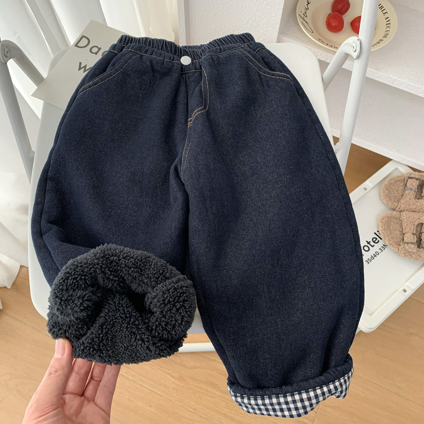 男童冬装加绒加厚牛仔裤2025新款儿童羊驼绒一体绒裤子宝宝长裤潮,童装/婴儿装/亲子装,裤子,淘宝优惠券,粉丝福利购,淘宝优惠卷