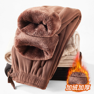 零下20度防寒裤子加绒加厚800克双面绒休闲男保暖奥粒绒束脚卫裤