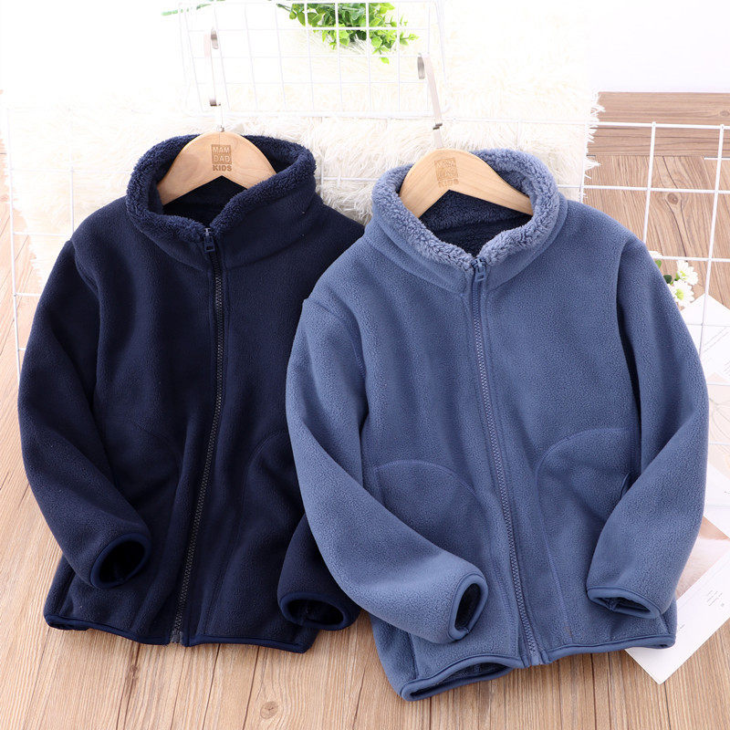 初高中生校服内搭内胆神器冬季小棉袄抓绒衣摇粒绒男女童棉衣加厚